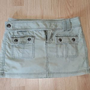 Abercrombie & Fitch army green corduroy skirt